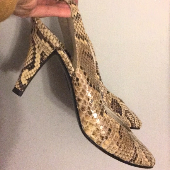 saint laurent snake heels